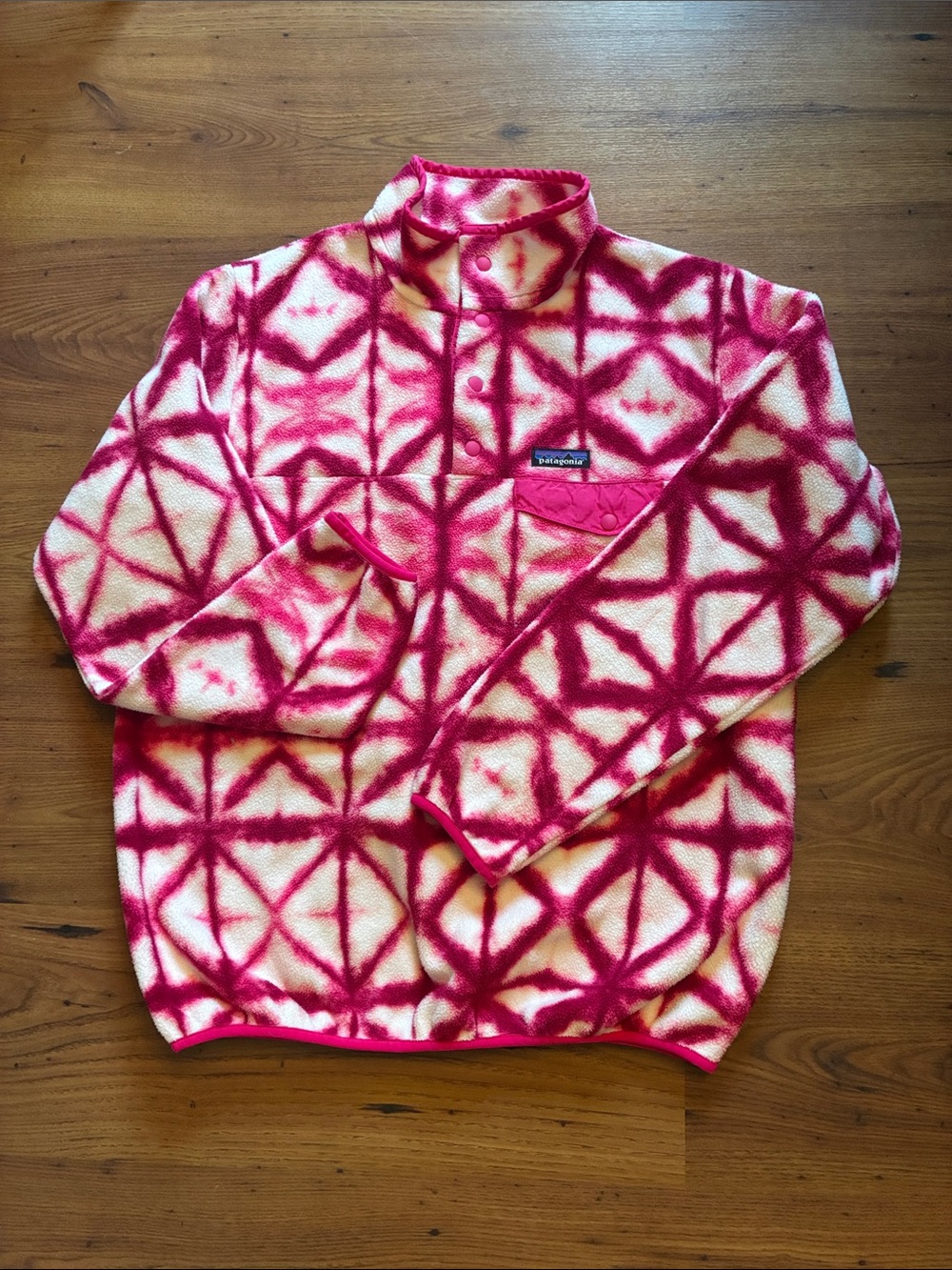 Patagonia Synchilla pullover with snap buttons Size L.